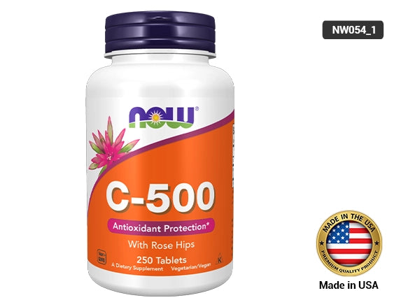 Now Vitamin C 500 250 Tablets